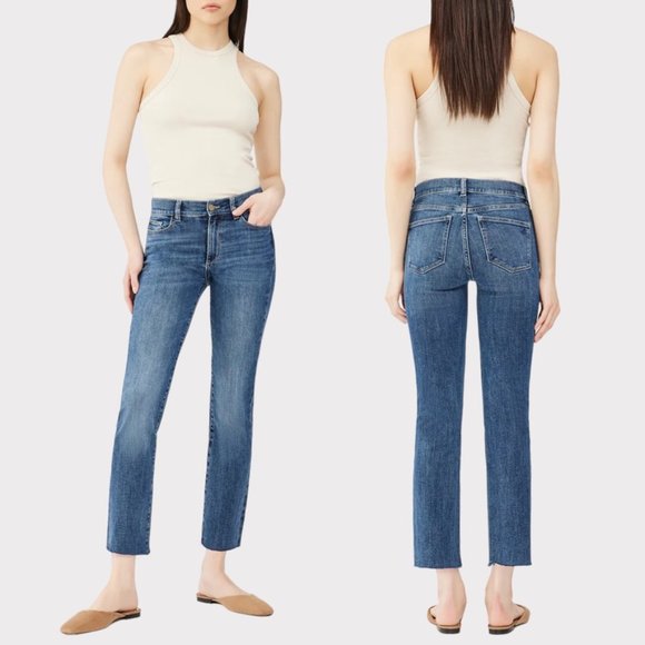 DL1961 Denim - NWT DL1961 Womens Mara Straight Mid Rise Instasculpt Ankle Jeans Size 27